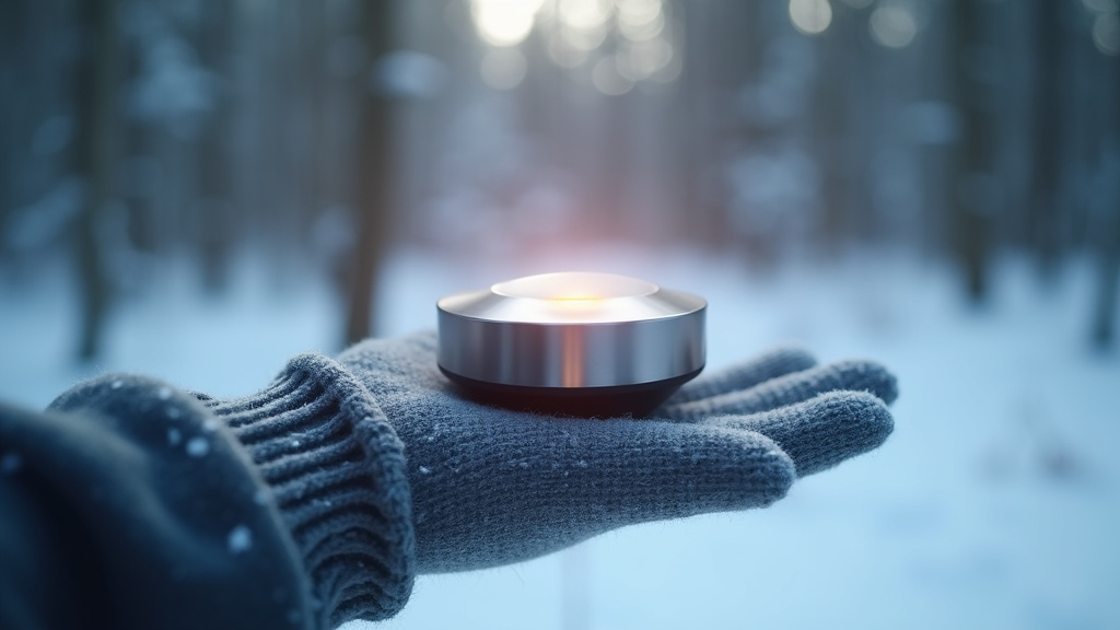 Différents types de chauffe-mains alignés pour comparaison