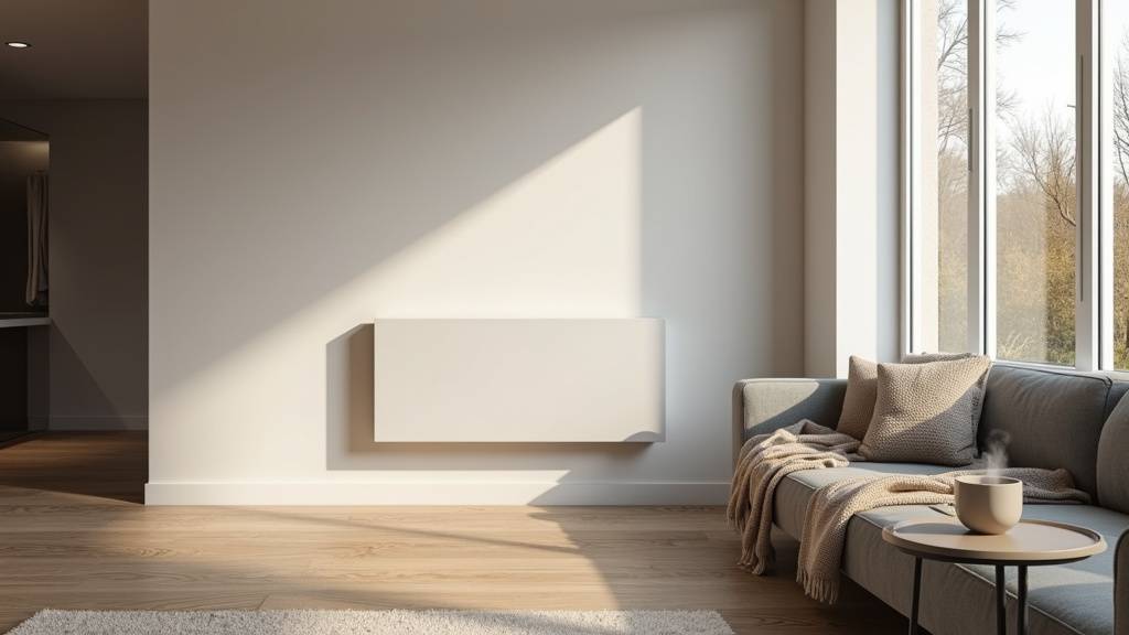 Système de chauffage moderne dans une maison bien isolée