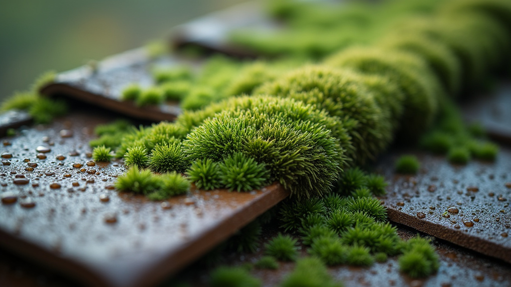 Technique d'application correcte d'un anti-mousse sur toiture