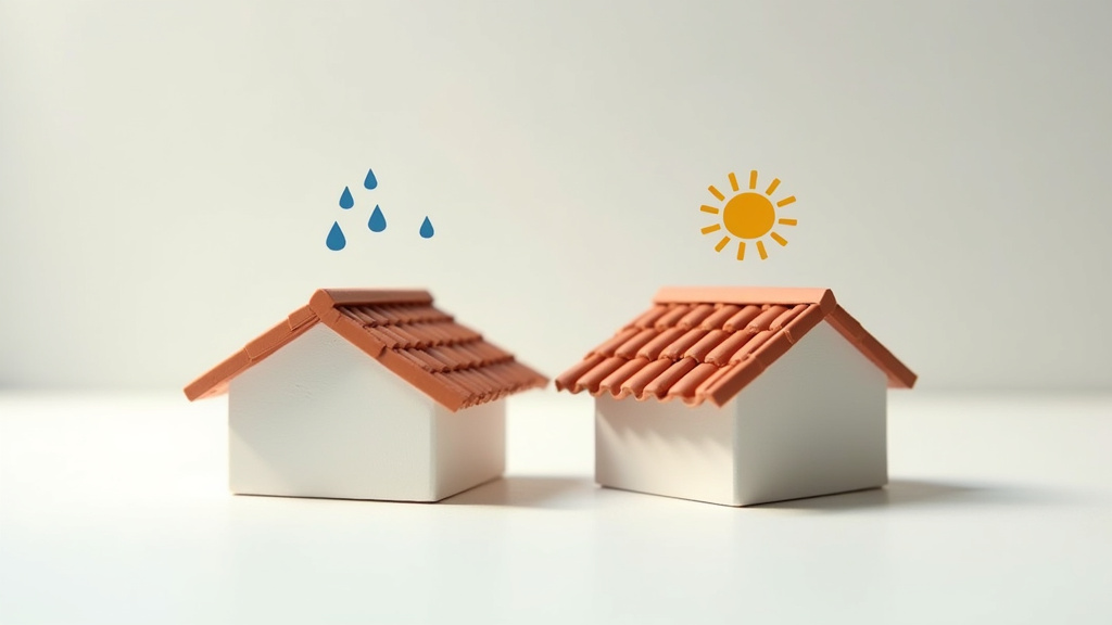 Toit moderne avec isolation et panneaux solaires intégrés