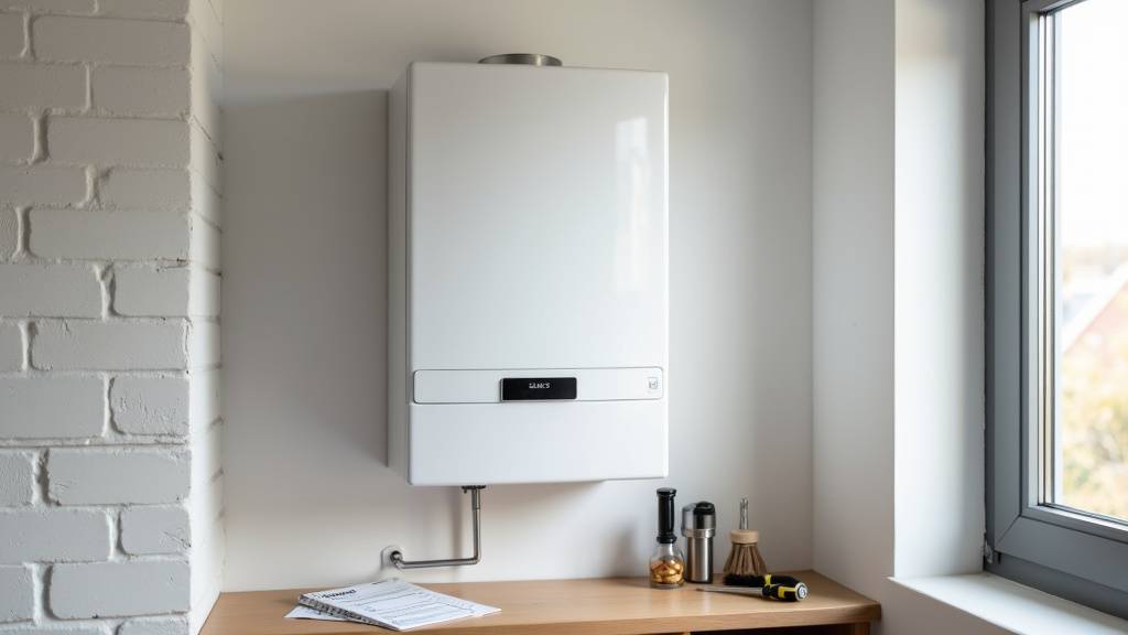 Chaudière à condensation installée dans la chaufferie