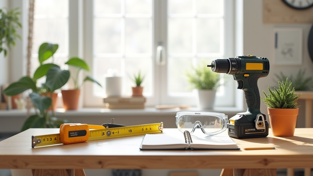 Bricolage moderne avec outils numériques et guides en ligne