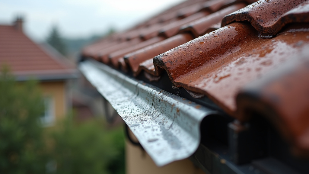 Pose professionnelle d'un solin de toiture