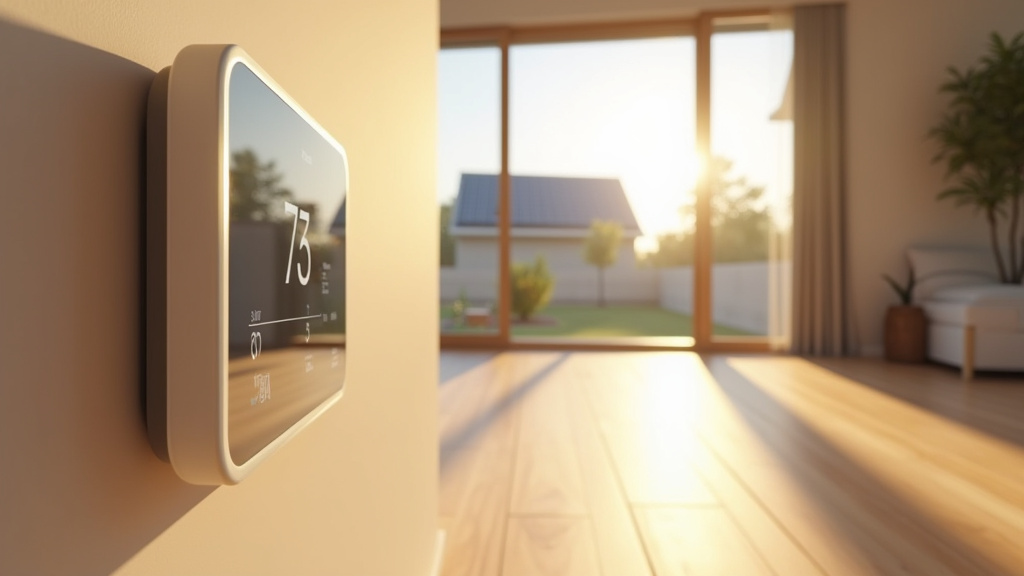 Thermostat connecté installé - programmation du chauffage par zones