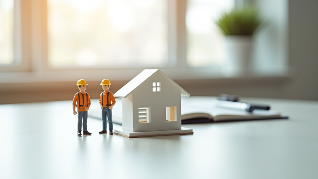 Artisan qualifié discutant avec un client sur un chantier de rénovation