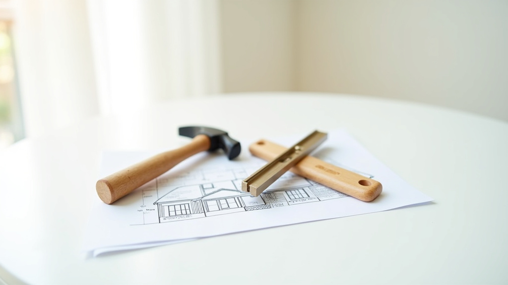 Outils de bricolage professionnels sur un établi dans un atelier